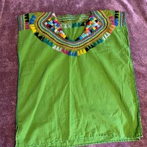 Mexican blouse size small. Hand made.